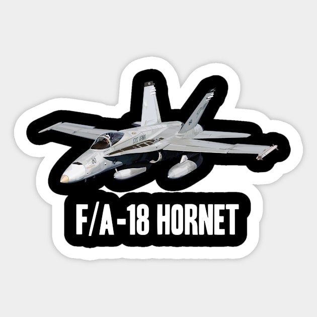 F18 Hornet design Sticker by KuTees